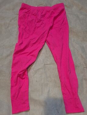 Girls' Bright Fuchsia Stretch Leggings